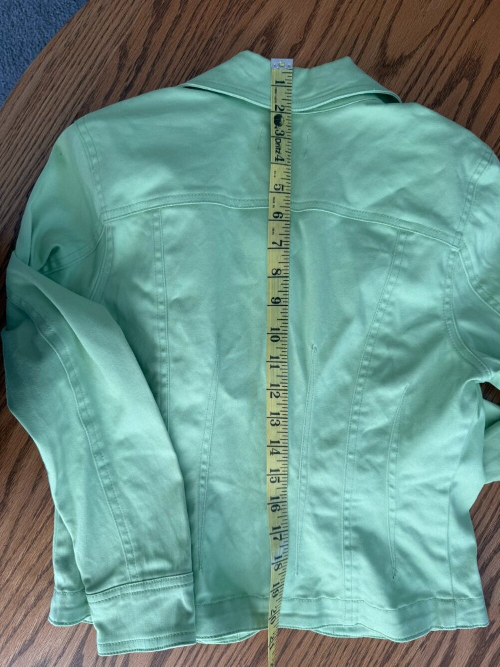 Live a Little Fitted Petite Denim Jacket - Picture 3 of 6